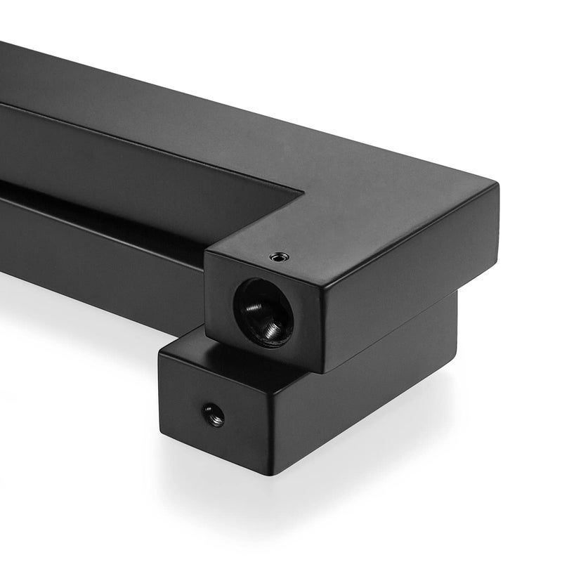 TOGU TG-6013 900mm/36 inches Square/Rectangle Shape Stainless Steel Push Pull Door Handle for Solid Wood, Timber, Glass and Steel Doors, Matt Black Finish - Image 5